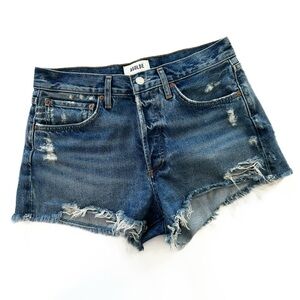 Agolde Evereve Womens 27 Button Fly Raw Hem Parker Shorts